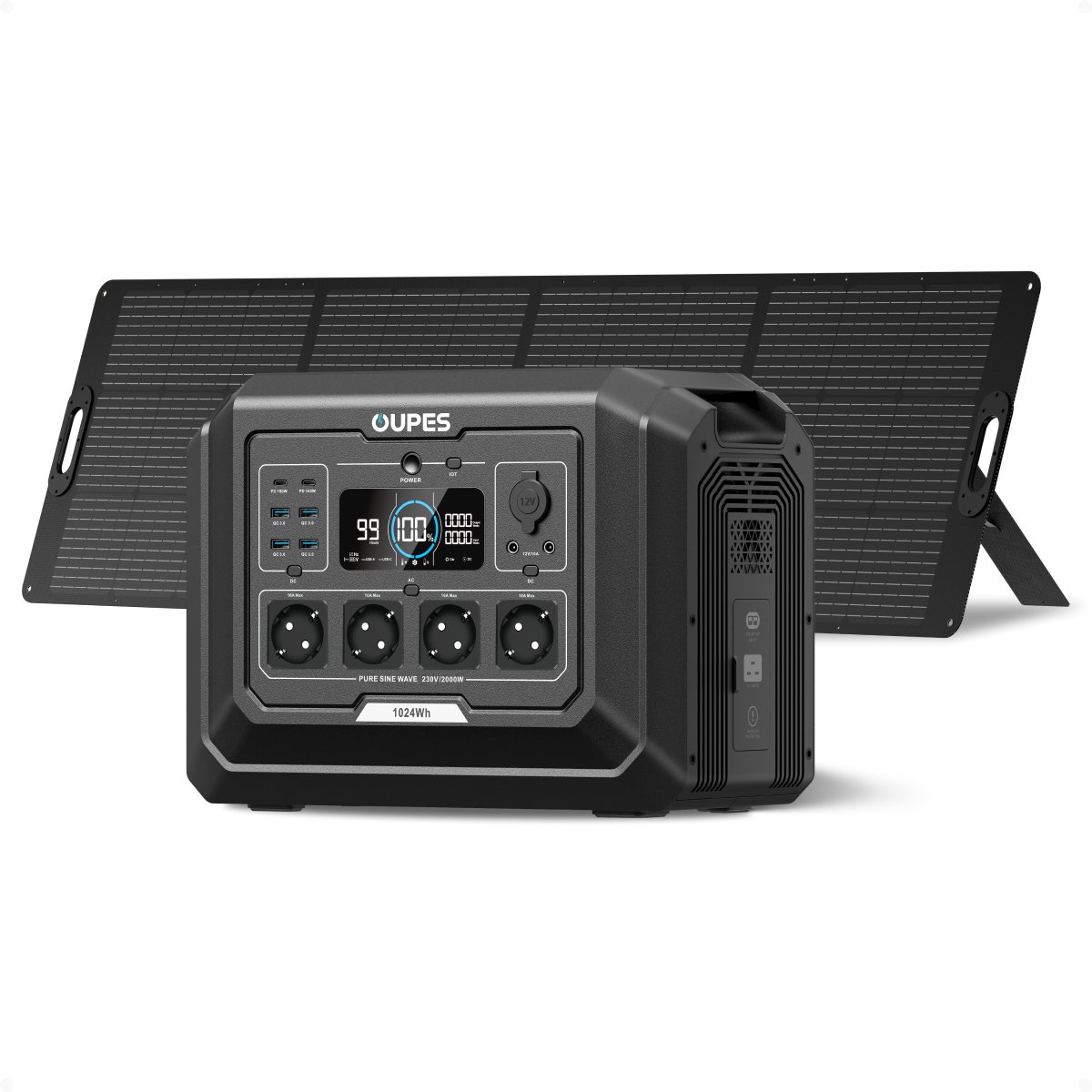 OUPES Mega 1 Home Backup & Portable Power Station | 2000W 1024Wh