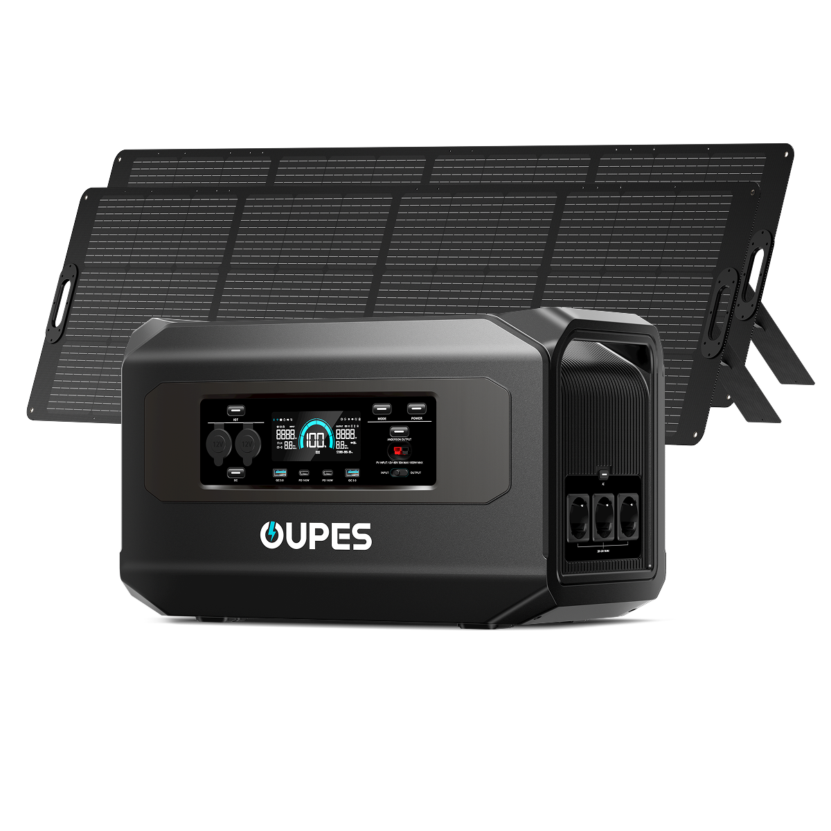 Mega 2 Pro + 2*240W Solar Panel | Solar Generator Kits