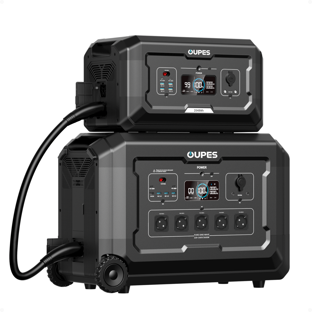 OUPES Mega 3 Home Backup & Portable Power Station | 3600W 3072Wh