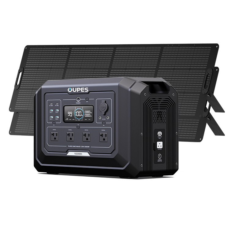 OUPES Mega 1 Home Backup & Portable Power Station | 2000W 1024W