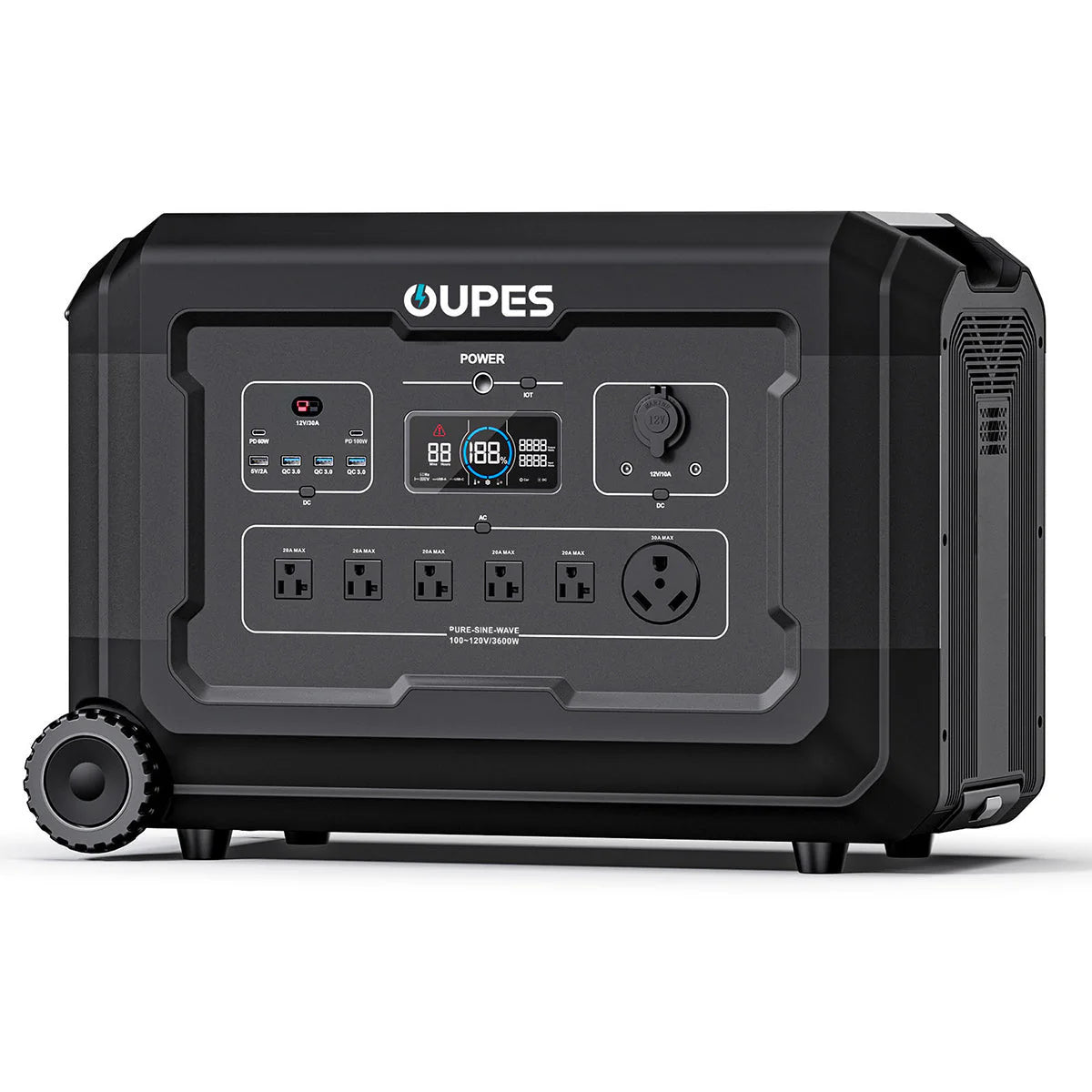 OUPES Mega 3 Home Backup & Portable Power Station | 3600W 3072Wh