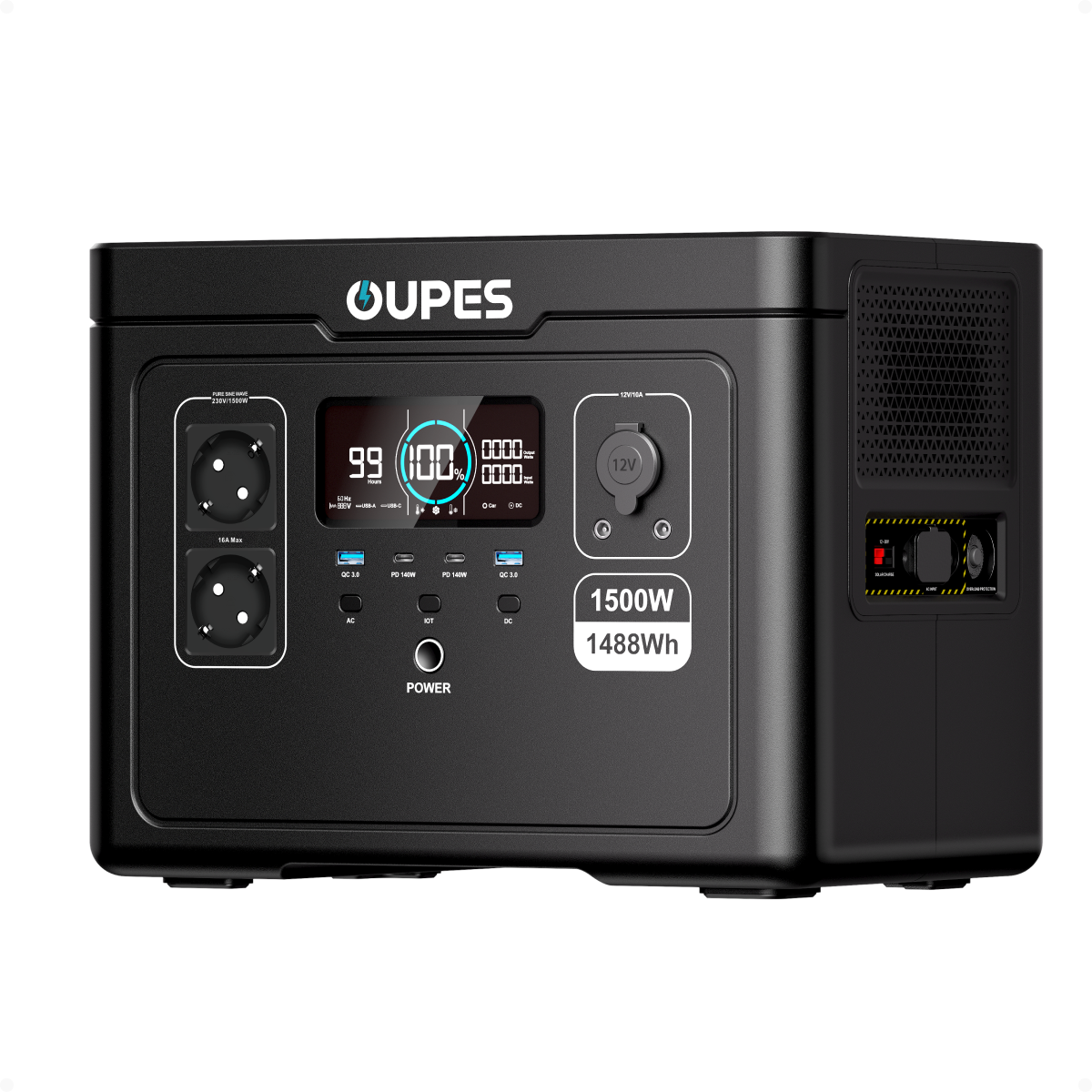 OUPES Exodus 1500 Portable Power Station | 1500W 1488Wh
