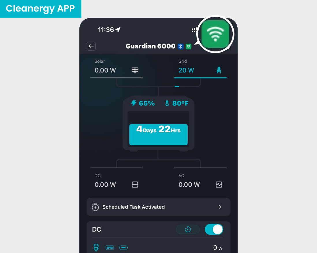 Guardian 6000 app control