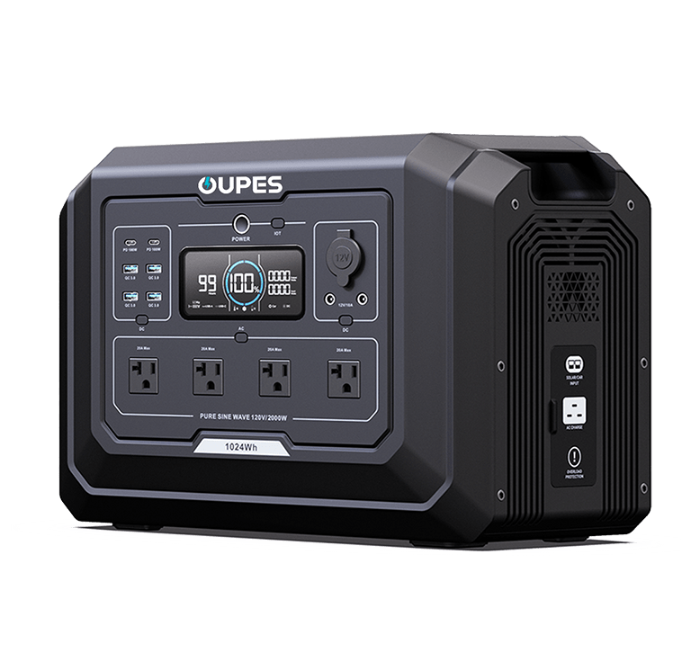 OUPES Mega 1 Home Backup & Portable Power Station | 2000W 1024W