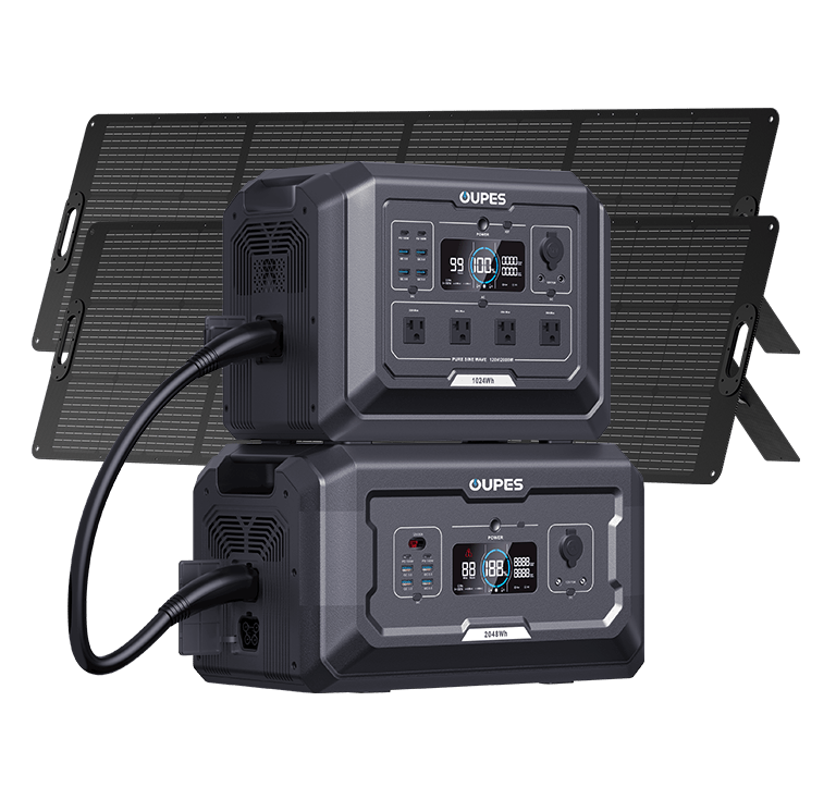 OUPES Mega 1 Home Backup & Portable Power Station | 2000W 1024W